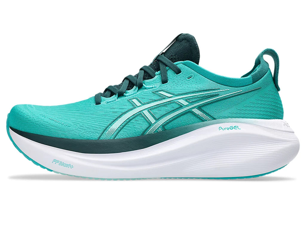 Men's Asics Gel-Nimbus 27 :Wave Teal | Saxon Green – iRUN Singapore