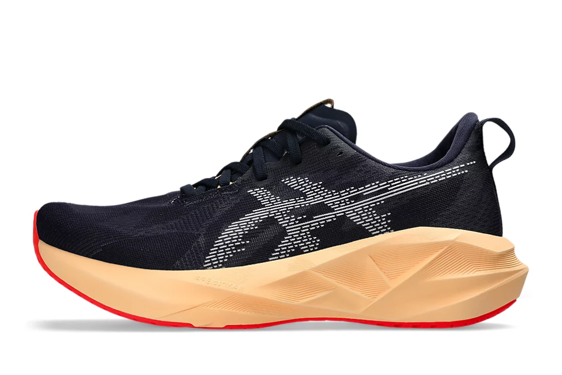 Men's Asics Novablast 5 (Wide) Running Shoes :Midnight | Orange