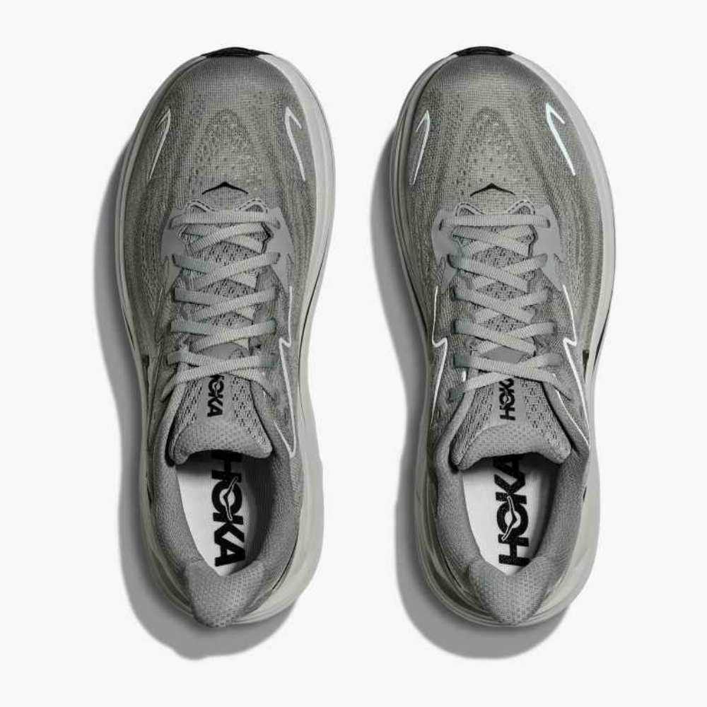 Hoka Men's Clifton 10 Running Shoes- Galactic Grey/ Asteroid