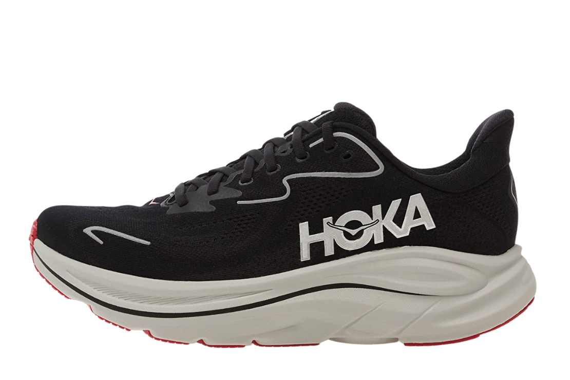 Men's Hoka Clifton 10 Running Shoe :Black | Silver – iRUN Singapore