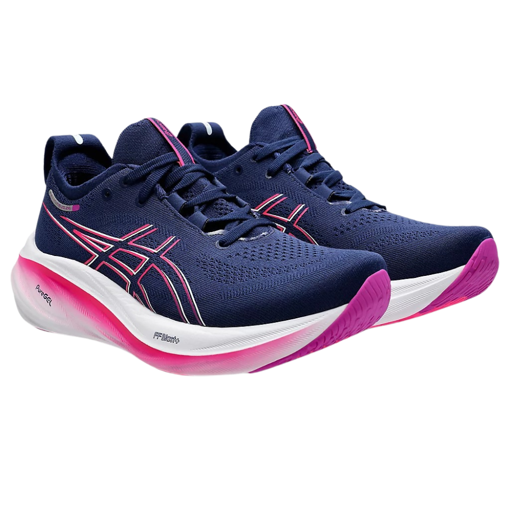 Women's Asics Gel-Nimbus 26 Shoes :Blue Expanse | Bold Magenta