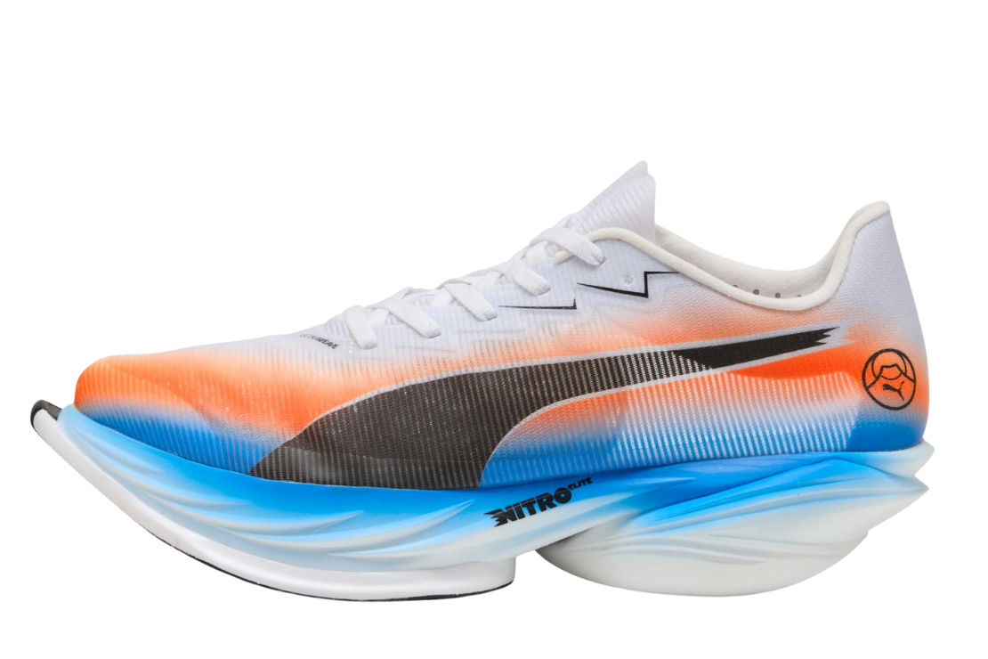 Men's Puma FAST-R Nitro Elite 3 Ekiden :PUMA White | Heat Fire