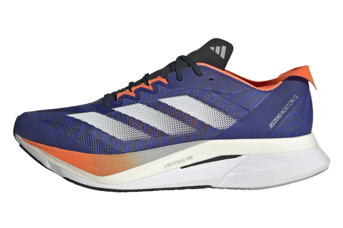 Men's Adidas Adizero Boston 12 :Lucid Blue | Impact Orange – iRUN