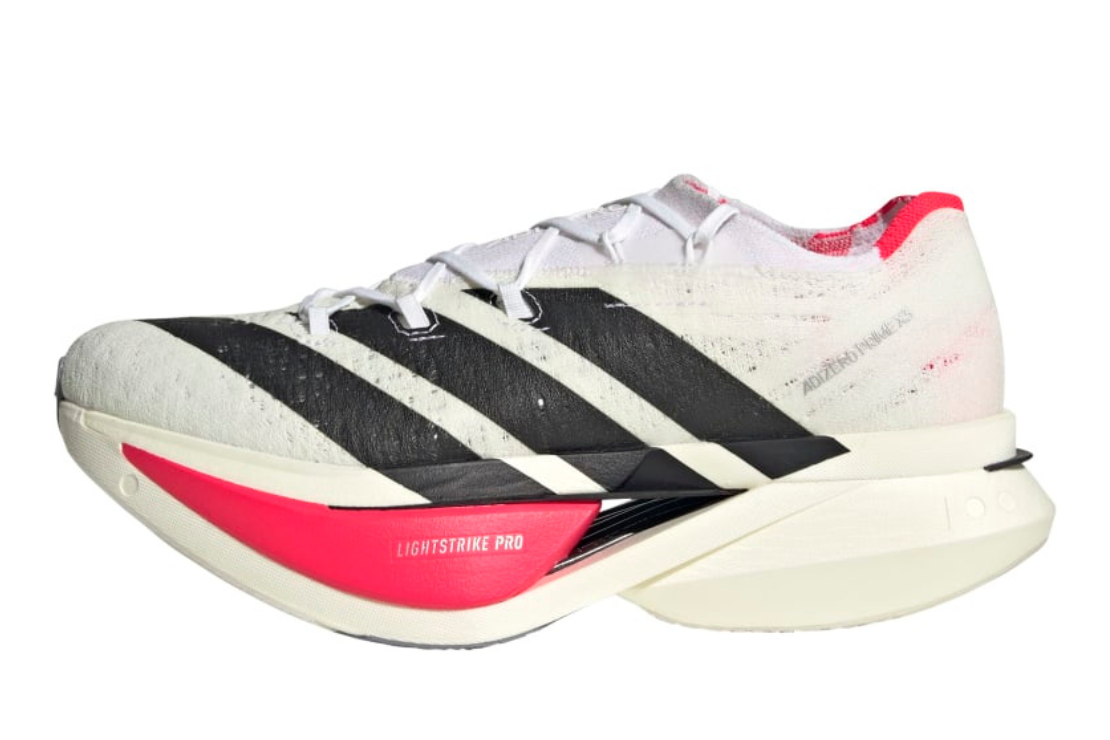 Adidas Adizero Prime X3 Strung Running Shoes :Cloud White