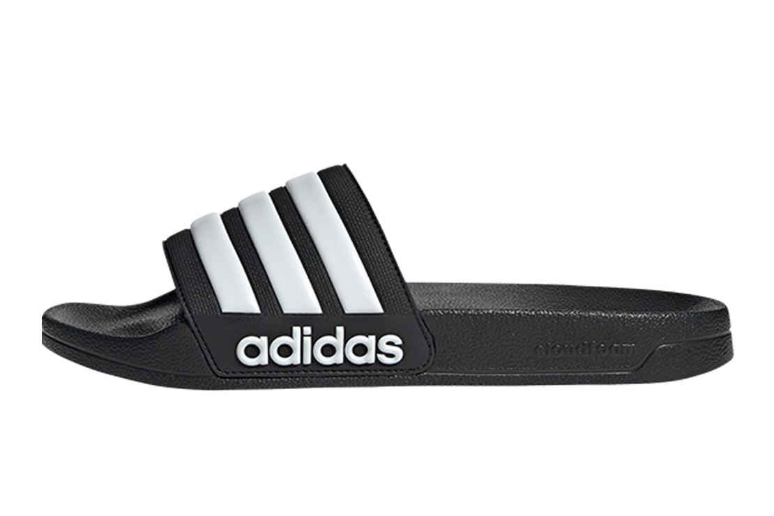Men's Adidas Adilette Shower Slides :Black | White – iRUN Singapore