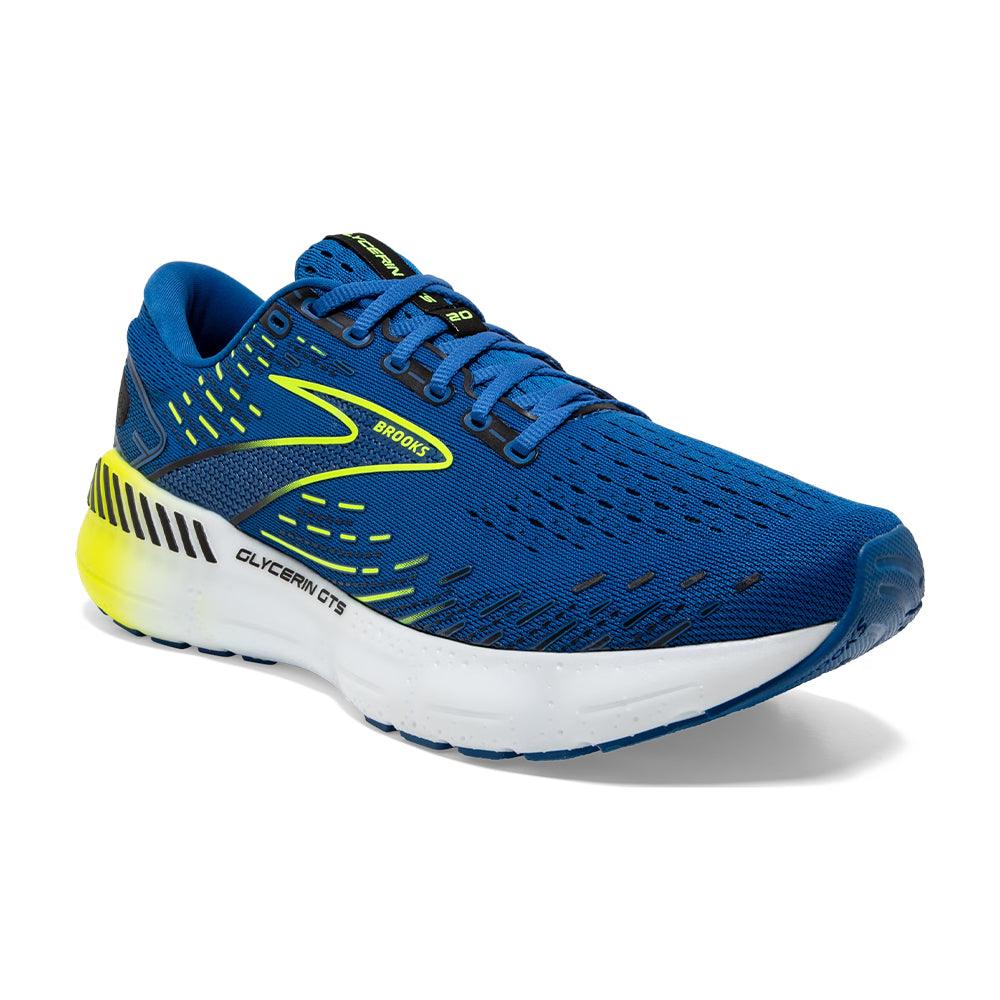 Men s Brooks Glycerin GTS 20 Shoes Blue Nightlife iRUN Singapore