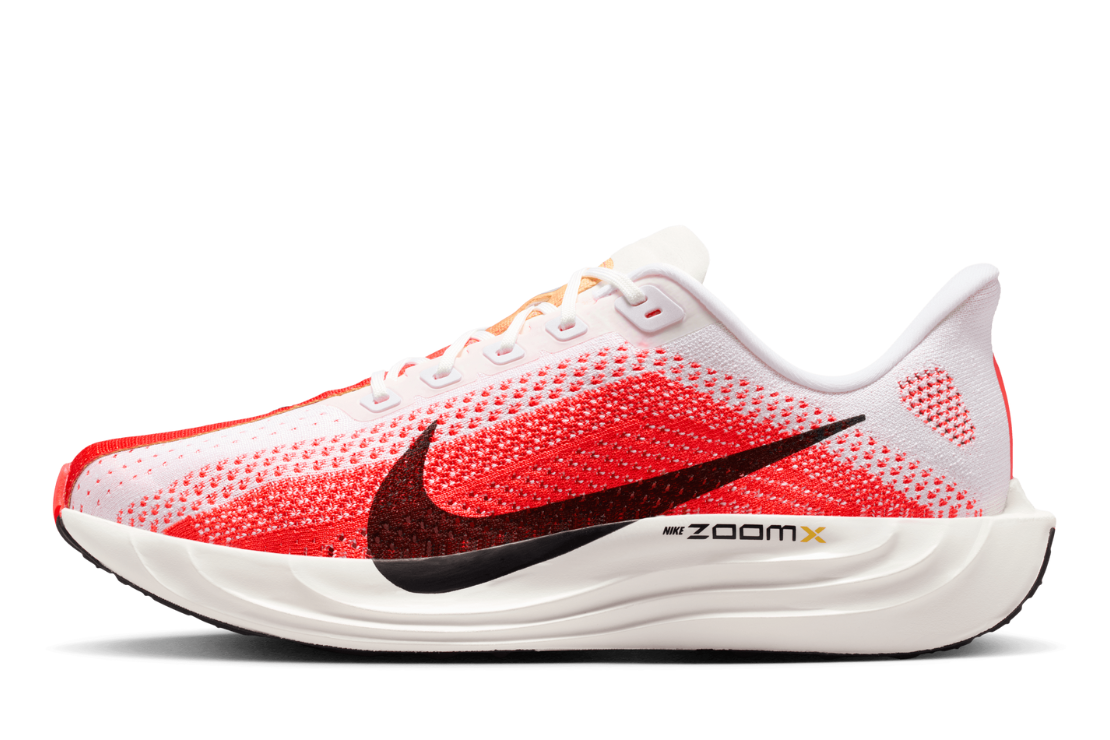 Men's Nike Pegasus Plus Running Shoes :White | Bright Crimson