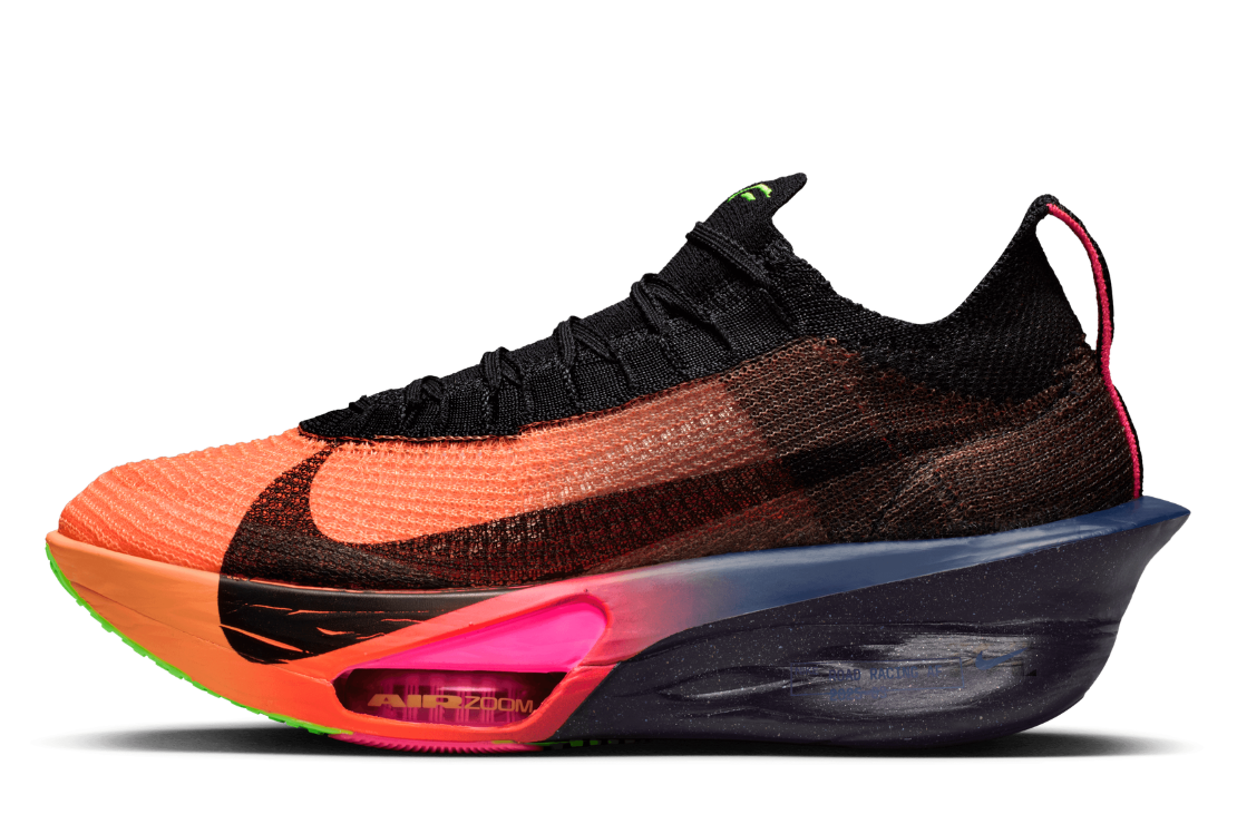 Women's Nike Air Zoom Alphafly Next% 3 Glam :Orange Pulse | Black