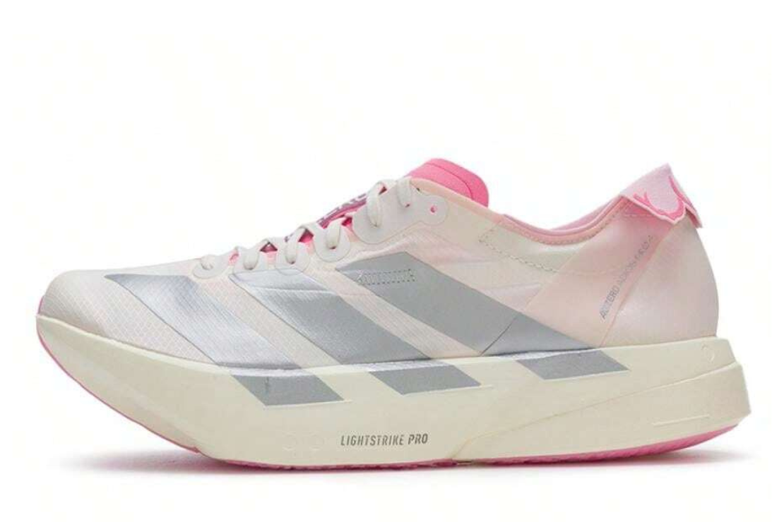 Men's Adidas Adizero Adios Pro 4 Running Shoes :Core White | Bliss