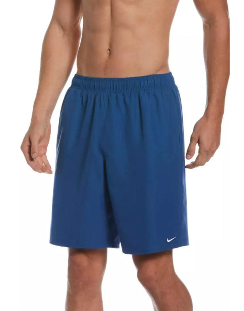 Nike Men's Essential Lap 9in Volley Swim Shorts :Marine Blue - iRUN Singapore