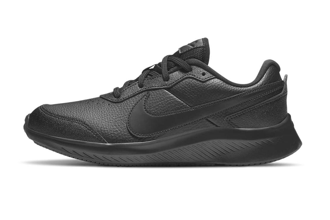 Kids Nike Varsity Leather School Shoes :Black – iRUN Singapore - Main Image
