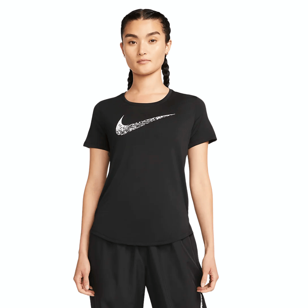 Women's Nike Swoosh Run Short Sleeve Running Top :Black – iRUN Singapore