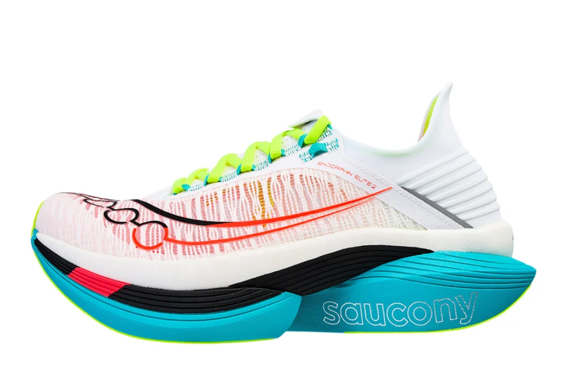 enDo② Men's Saucony Endorphin Elite 2 Racing Shoes :White | Mutant