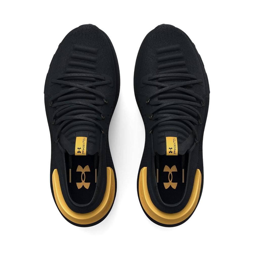 Under armour hotsell hovr black gold