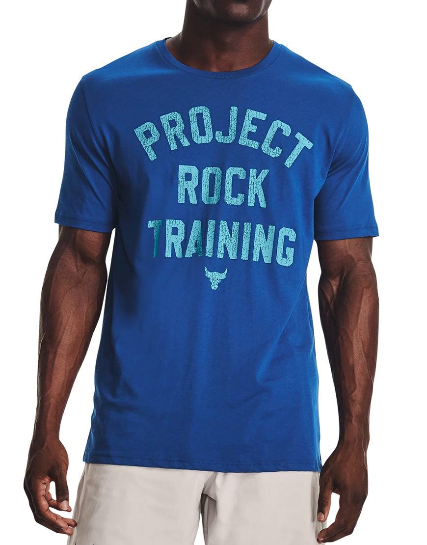Men's Under Armour Project Rock Training Tee :Blue Mirage – iRUN