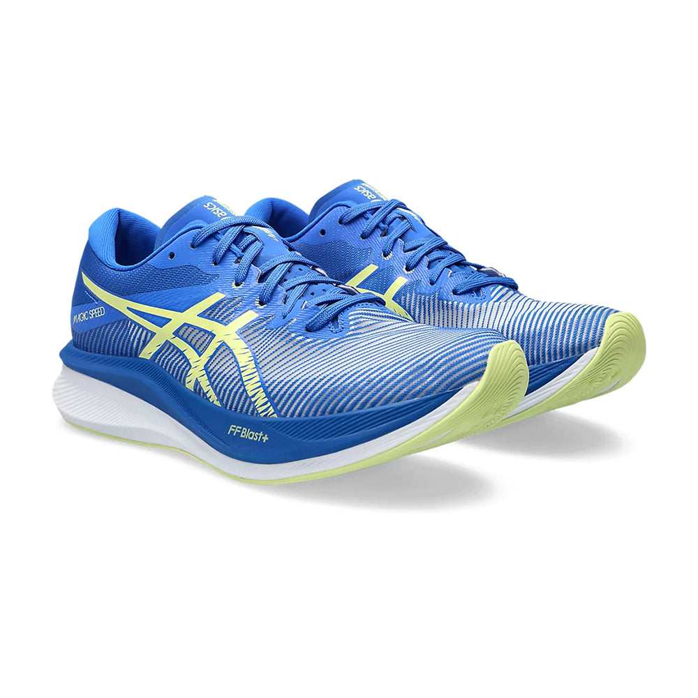 Men's Asics Magic Speed 3 Shoes :Illusion Blue | Glow Yellow – iRUN ...