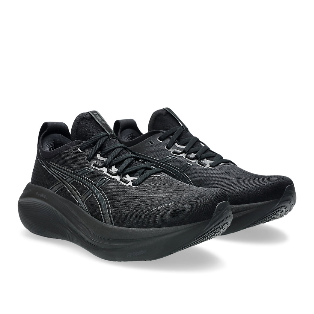 Men's Asics Gel-Nimbus 27 (2E) Running Shoes :Black | Graphite