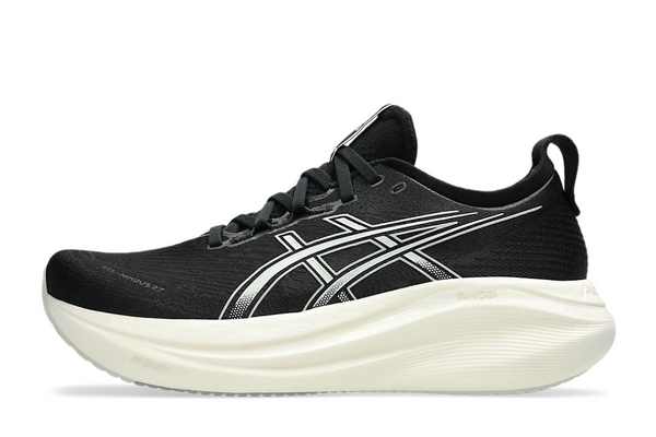 Men's Asics Gel-Nimbus 27 Wide Width Running Shoes :Black | Lake