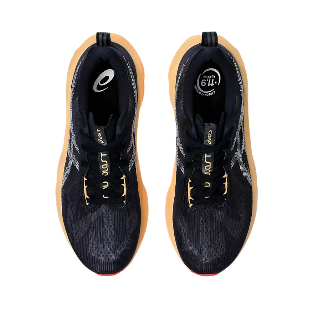 Men's Asics Novablast 5 (Wide) Running Shoes :Midnight | Orange