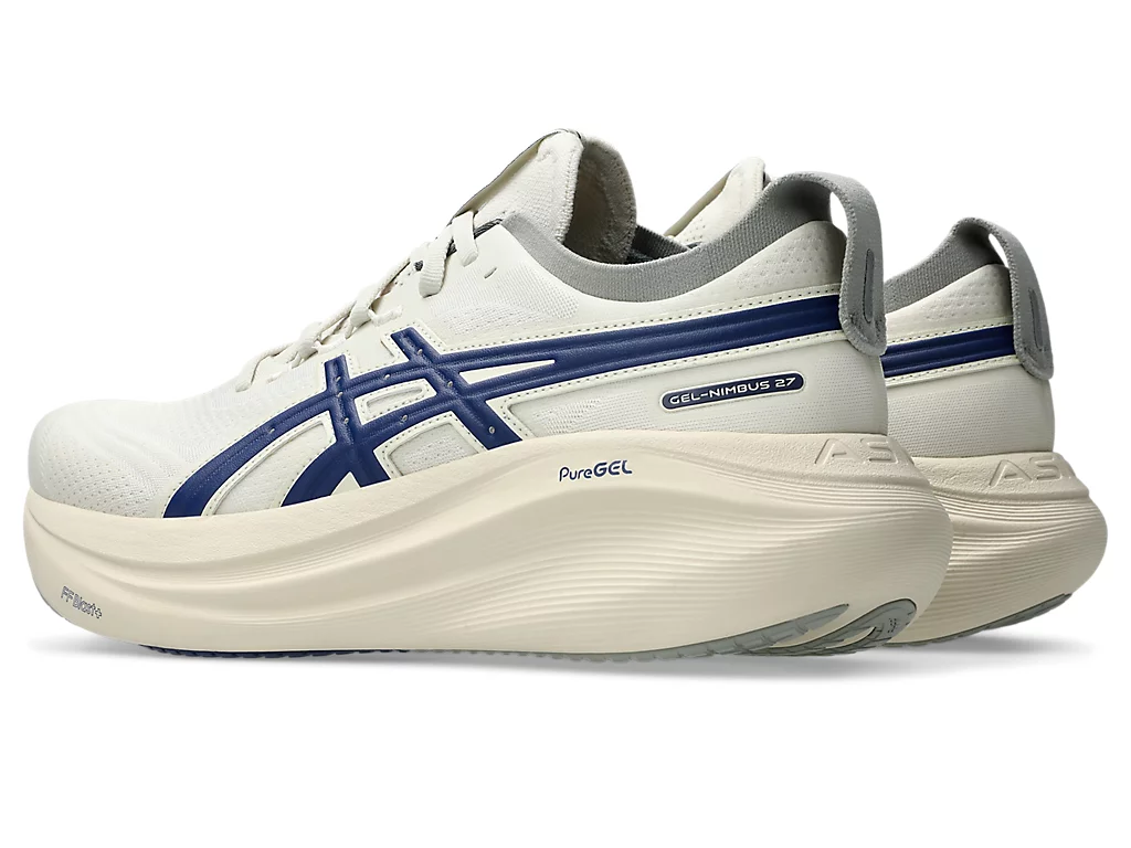 Men's Asics Gel-Nimbus 27 ATC :Birch | Indigo Blue – iRUN Singapore