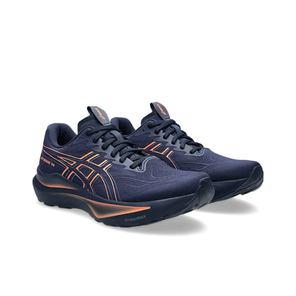 Men's Asics GT-2000 14 Running Shoes :Midnight Vivid Coral