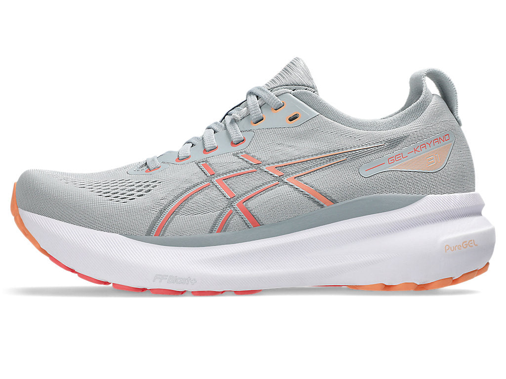 Gel-Kayano 31 Women's: Piedmont Grey | Papaya