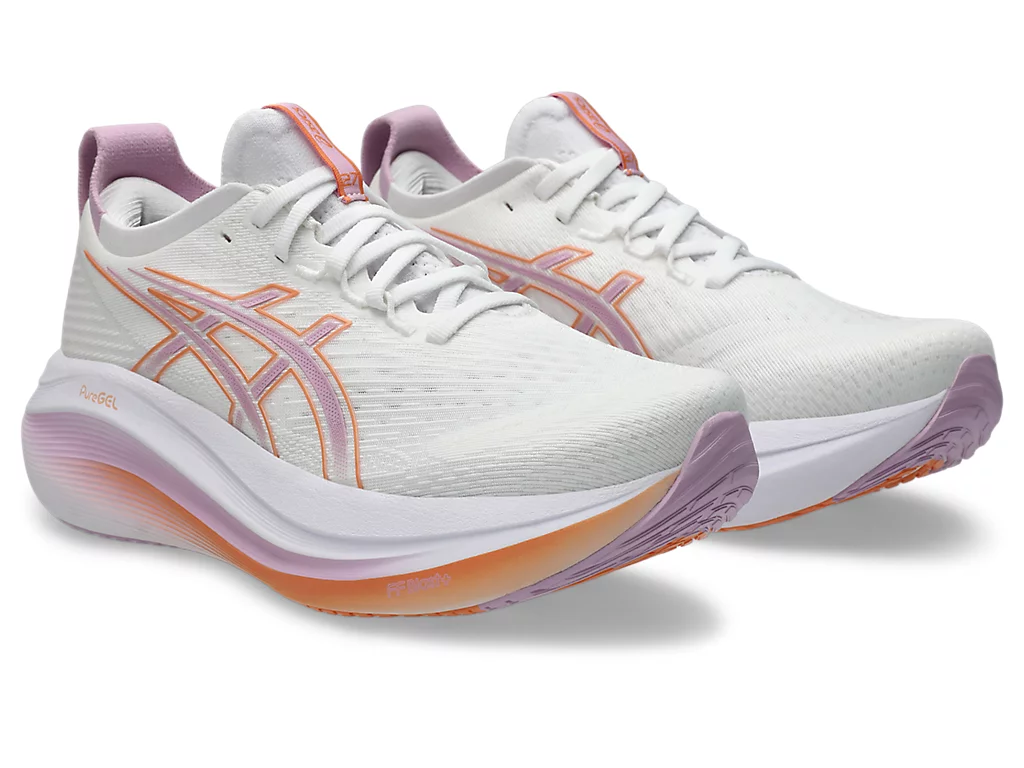 Women's Asics Gel-Nimbus 27 :White | Light Ube – iRUN Singapore