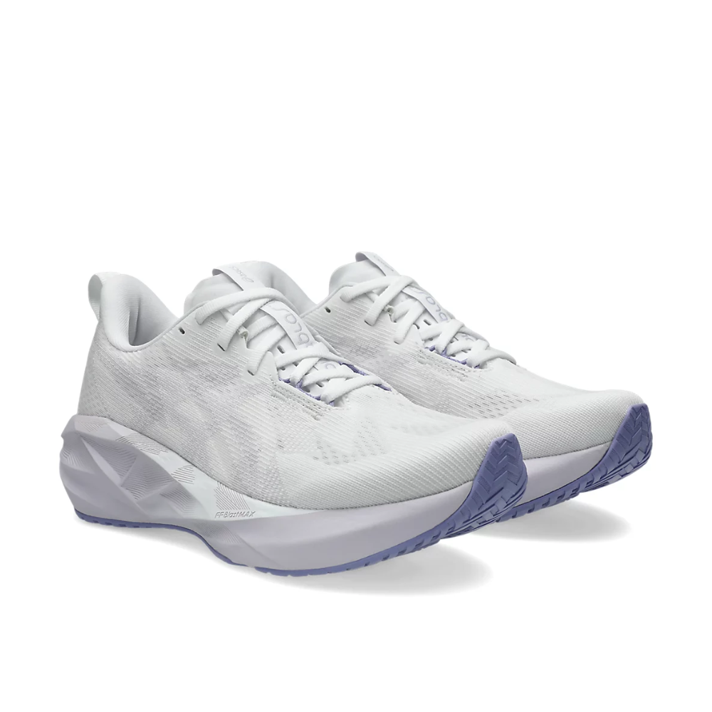 Women's Asics Novablast 5 Running Shoe :White | Lilac Hint – iRUN