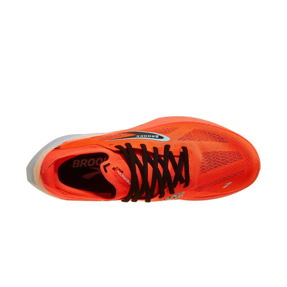 Men's Brooks Hyperion Max 3 Racing Shoes :Fiery Coral | Black