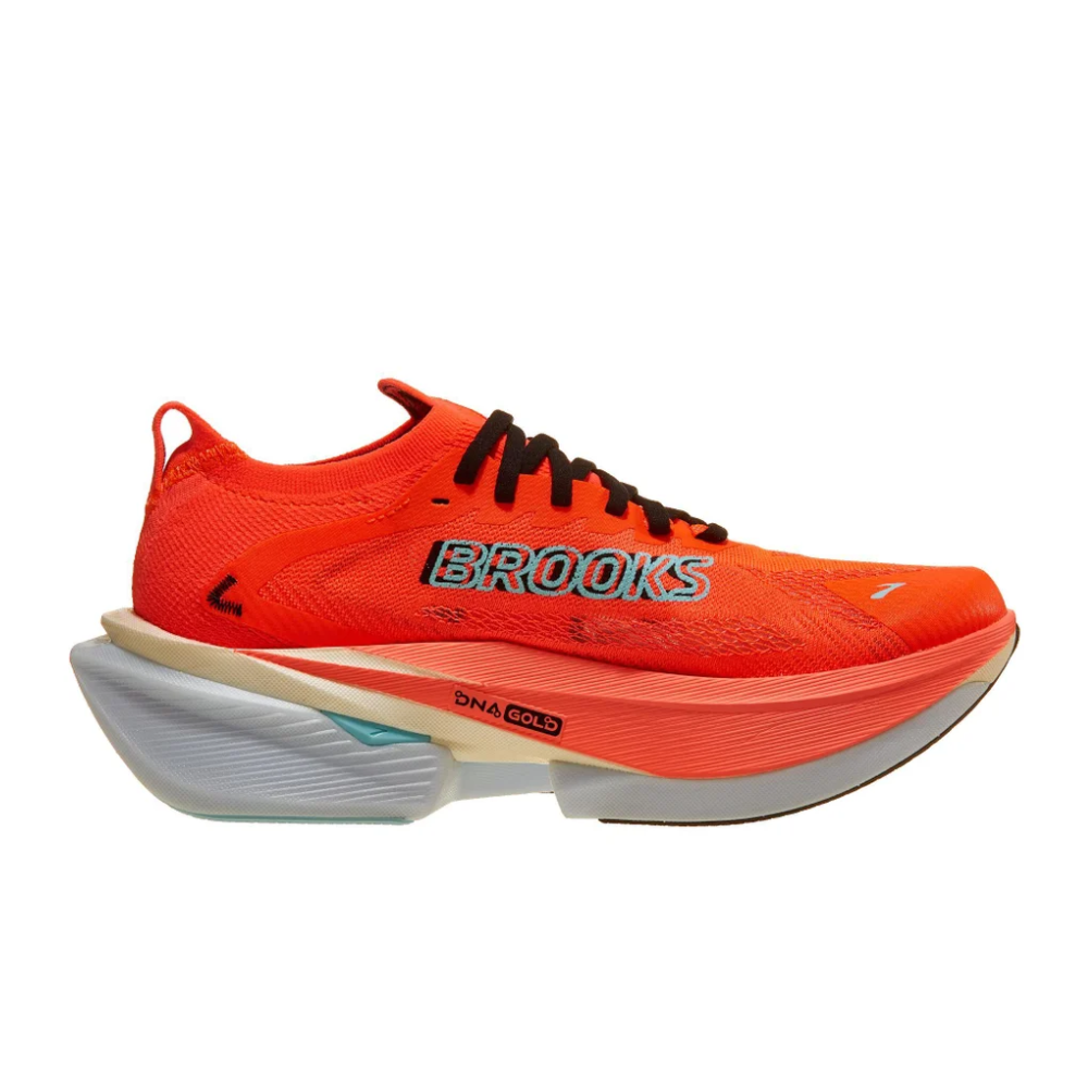 Men's Brooks Hyperion Max 3 Racing Shoes :Fiery Coral | Black