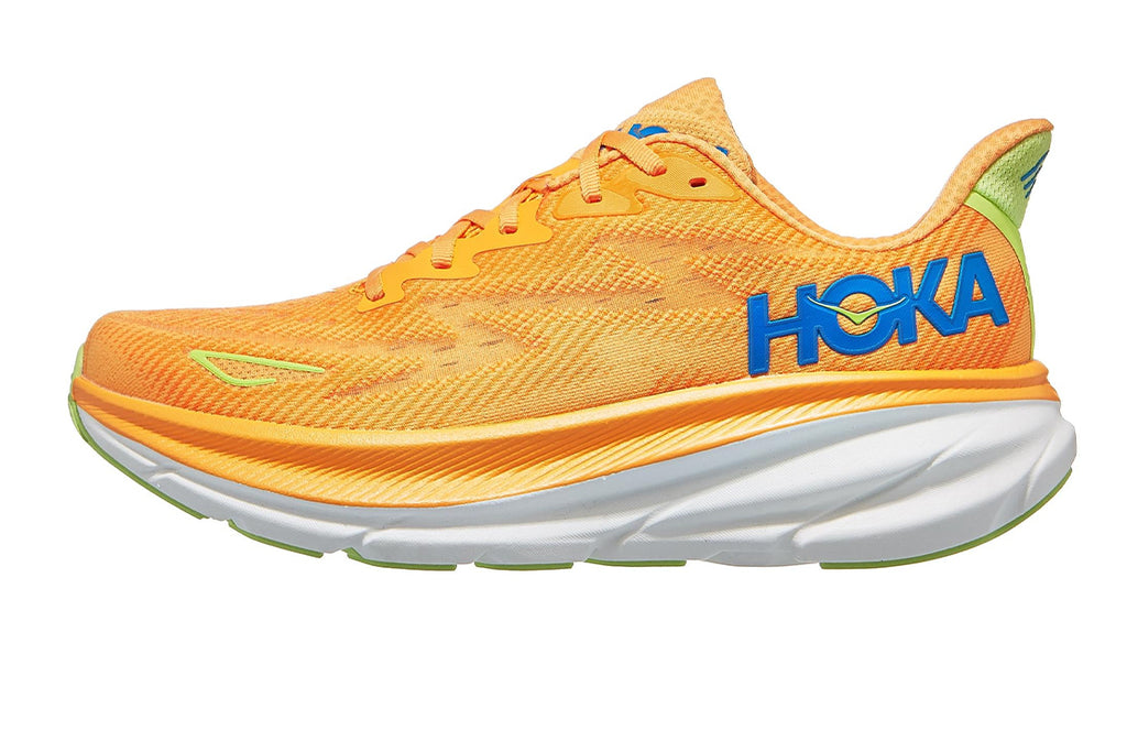 Men's Hoka Clifton 9 Men's :Solar Flare I Lettuce – iRUN Singapore