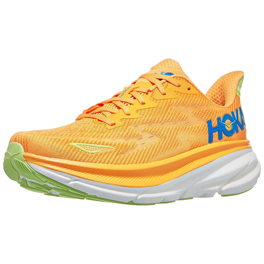 Men's Hoka Clifton 9 Men's :Solar Flare I Lettuce – iRUN Singapore