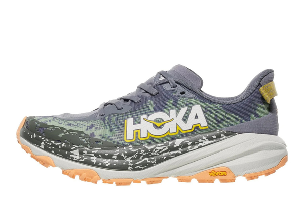 Women's Hoka Speedgoat 6 (Wide) Trail Shoes :Grey Skies | Cosmic