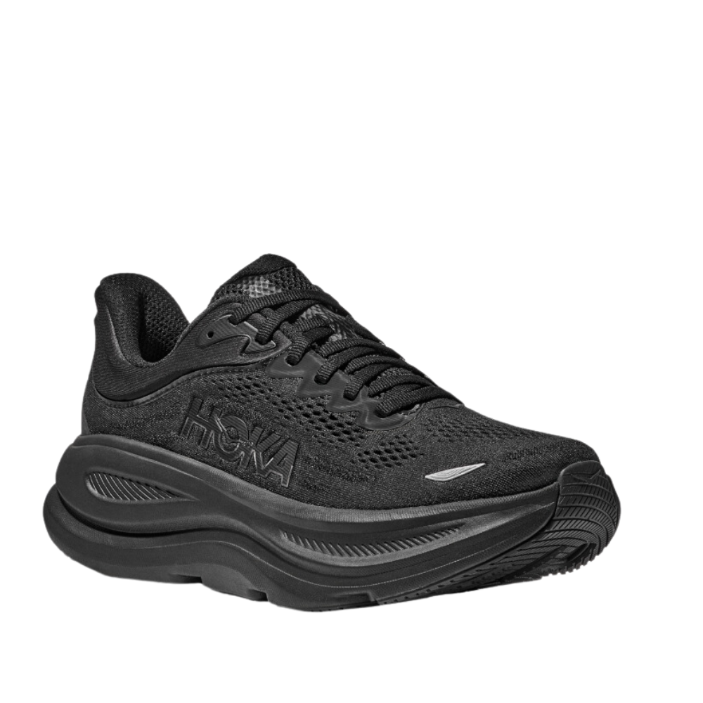 Men's Hoka Bondi 9 (Wide):All Black – iRUN Singapore