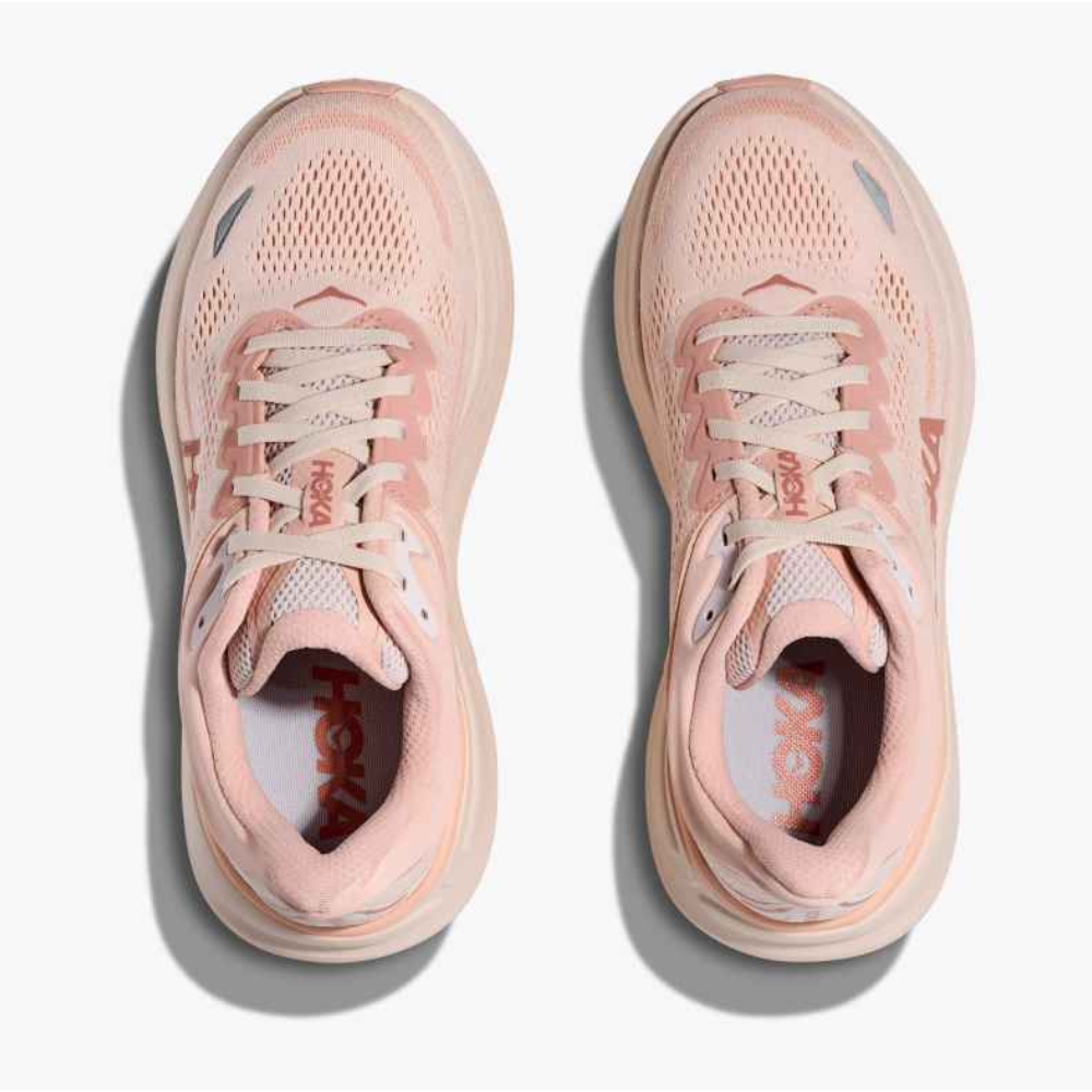 Women's Hoka Bondi 9 (Wide) :Rose Latte | Rose Cream – iRUN Singapore
