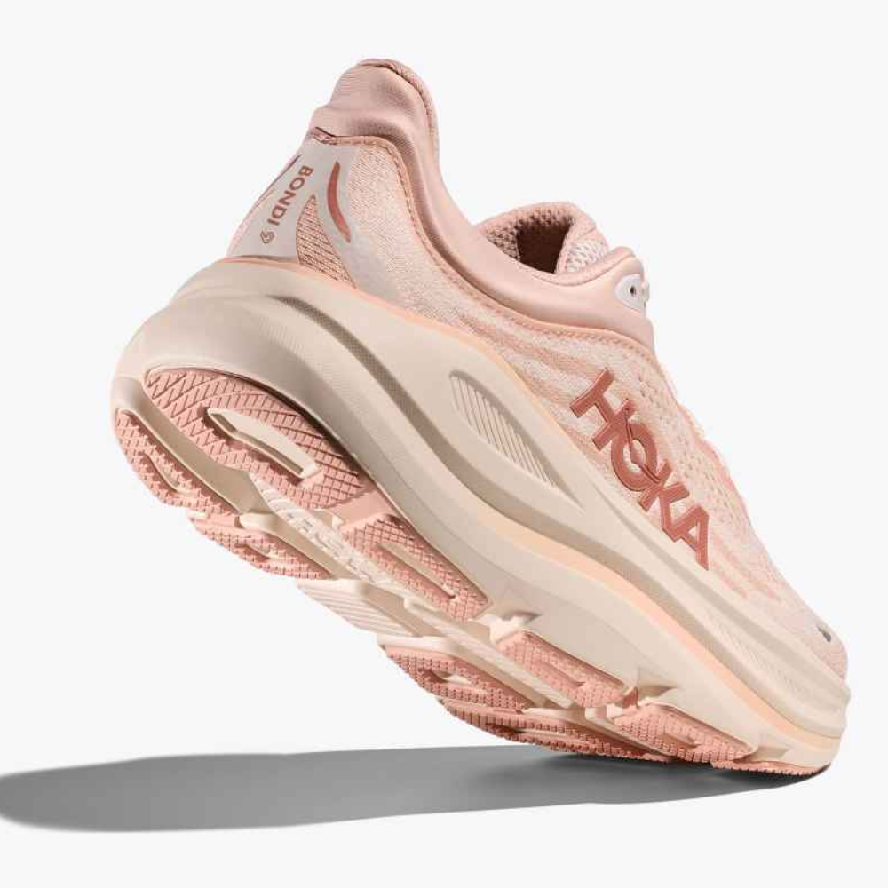 Women's Hoka Bondi 9 (Wide) :Rose Latte | Rose Cream – iRUN Singapore