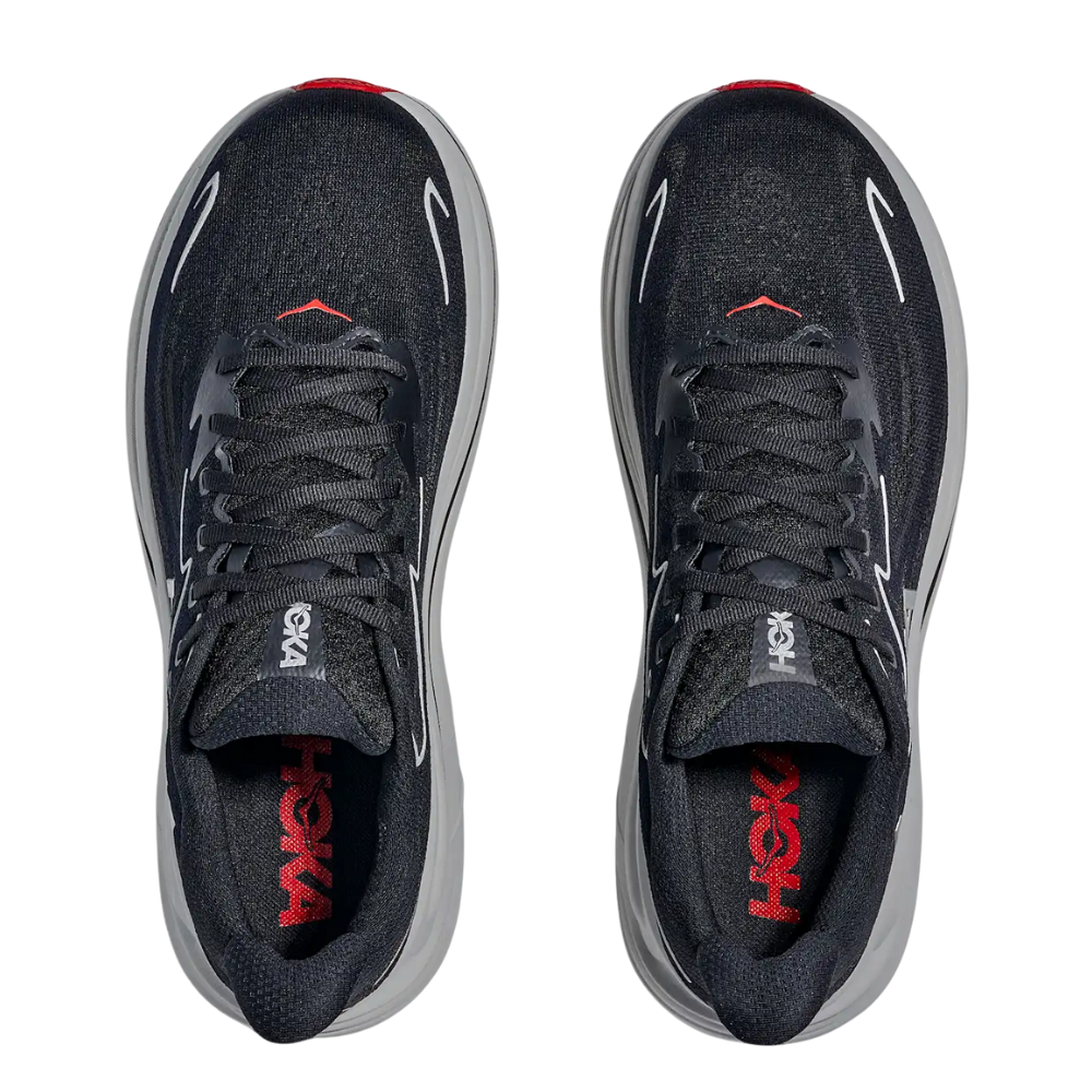 Men's Hoka Clifton 10 Running Shoe :Black | Silver – iRUN Singapore