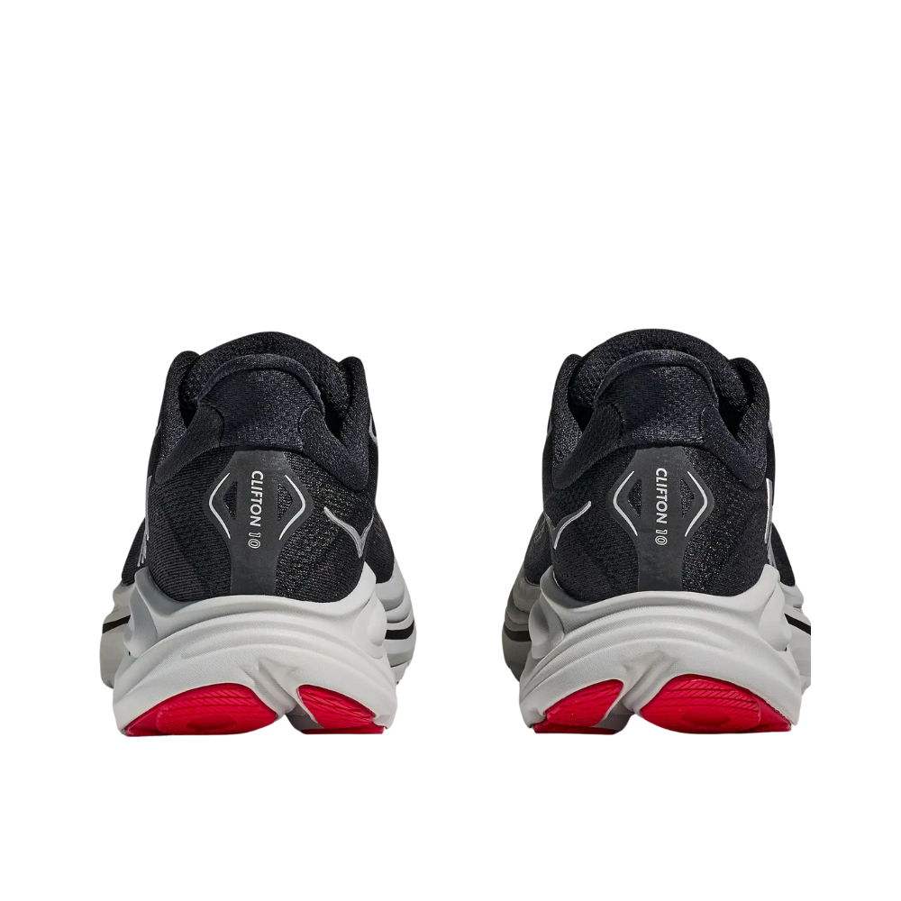 Men's Hoka Clifton 10 Running Shoe :Black | Silver – iRUN Singapore