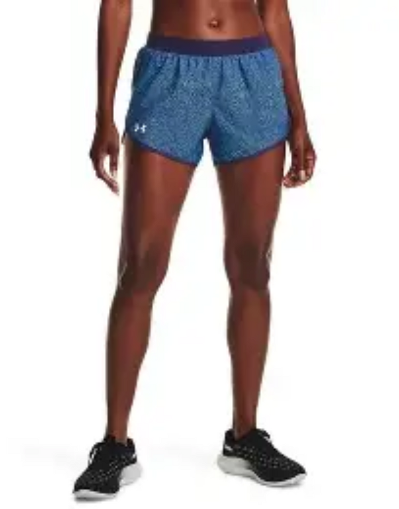 MEN'S UA FLY BY 2.0 PRINTED SHORT :BLUE