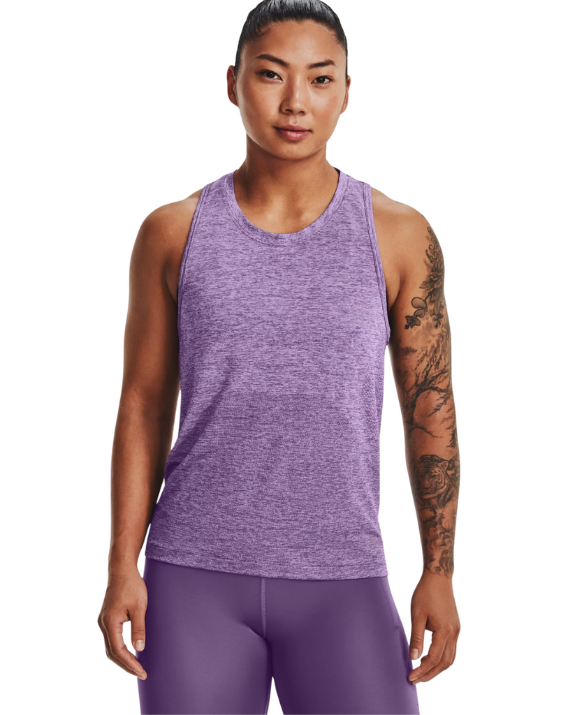 Women's Seamless Stride Singlet :Purple