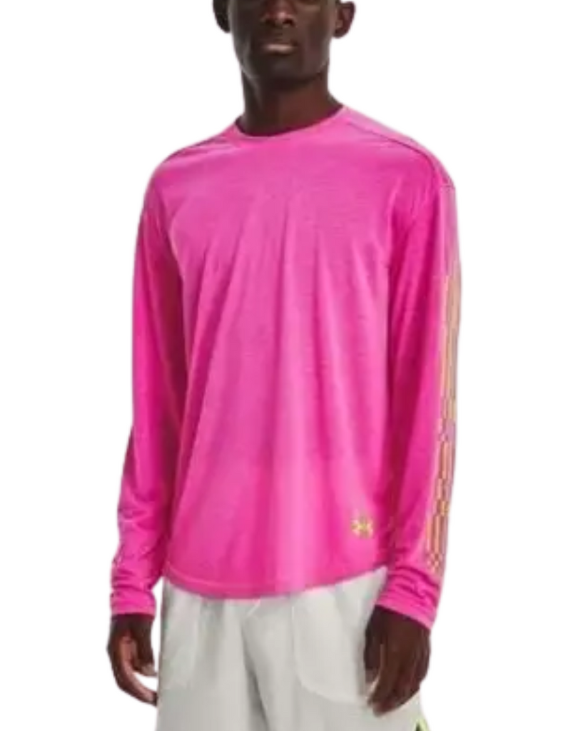 Men's Run Anywhere  Breeze Long Sleeve :Pink