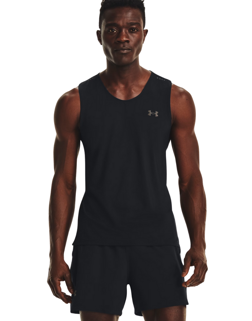 Men's Iso-Chill Laser Singlet :Black