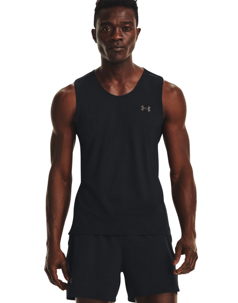 Men's Iso-Chill Laser Singlet :Black