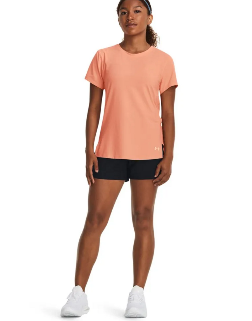 Women's Iso-Chill Laser Tee :Peach