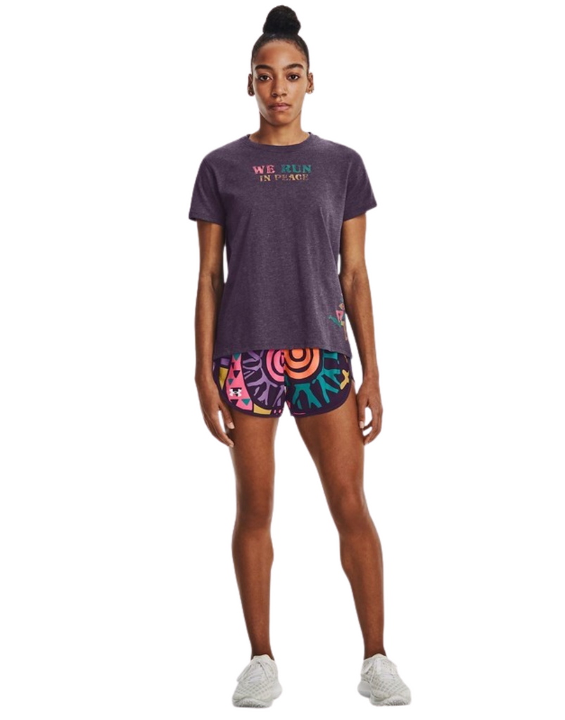 Women's Run In Peace Short Sleeve Tee :Black