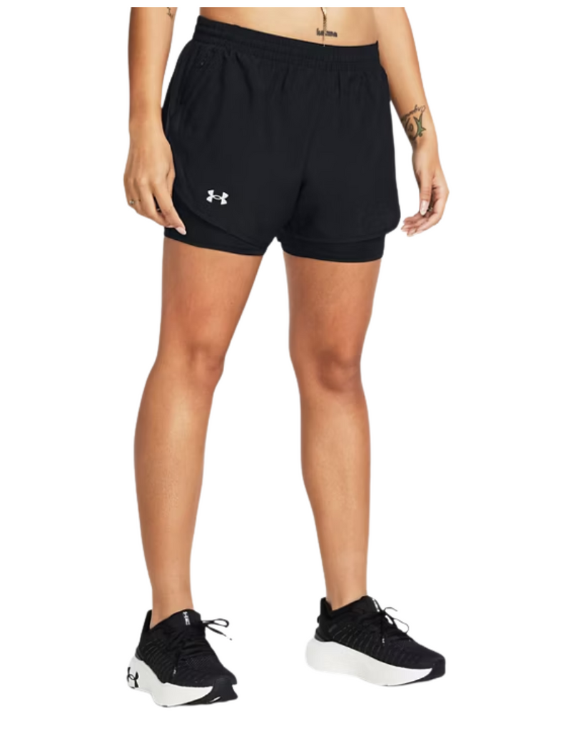 Fly By 2 in 1 Short : Black