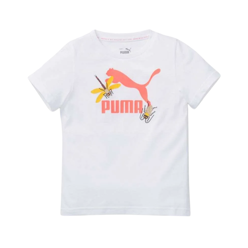 Kids' Small World Prime Tee: White