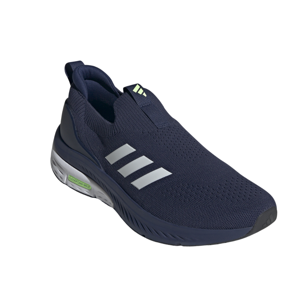 Men's Adidas Cloudfoam Walk Lounger :Dark Blue Cloud White