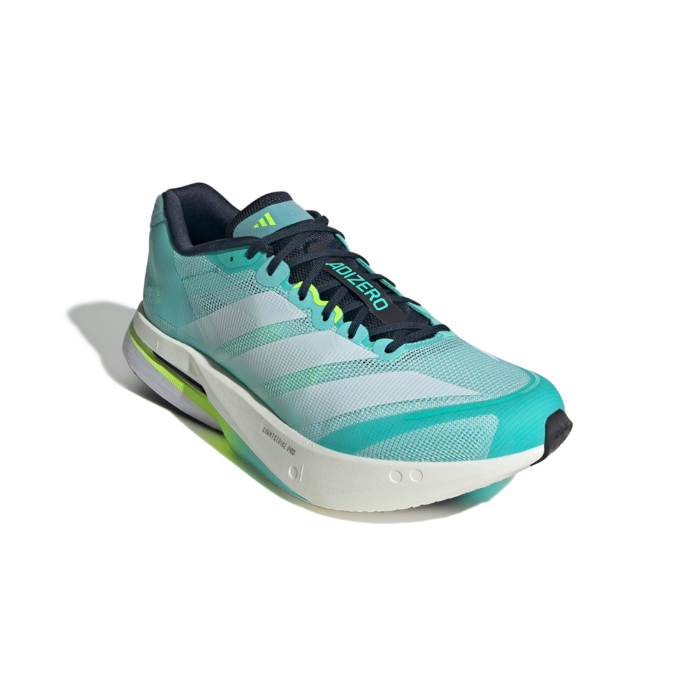 Men's Adidas Adizero Boston 13 Running Shoes :Flash Aqua | Cloud White ...