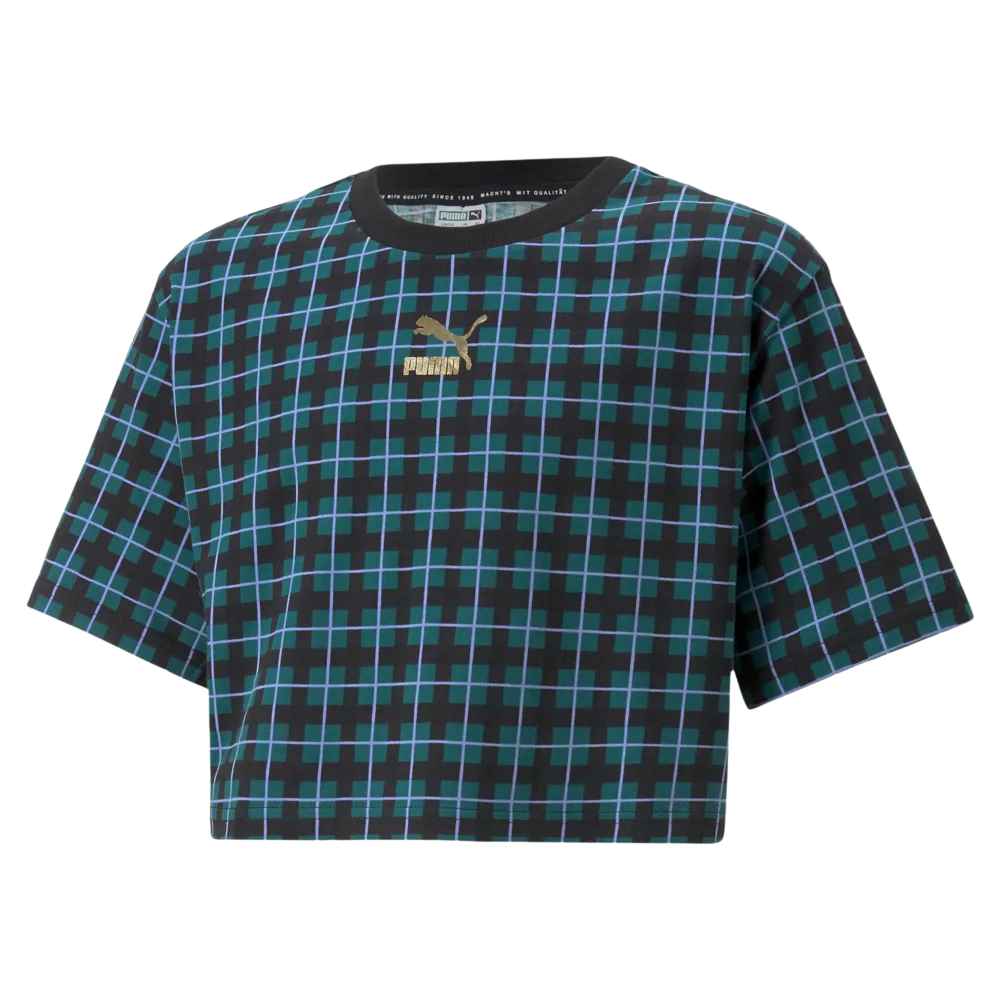 Kids' Classics 90s Prep AOP Tee: Black